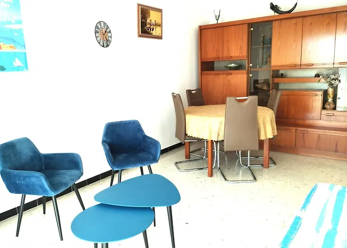 דירה Grand 2 Pieces Climatise, Terrassse Vue & Proche Fete Du Citron מנטון